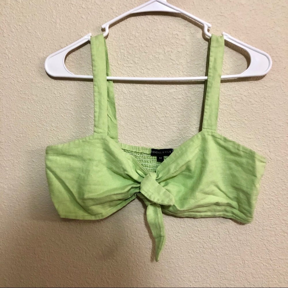 green tie top